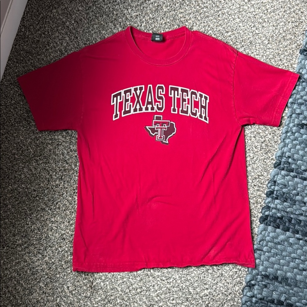 Hanes Red Texas Tech Short Sleeve Tee